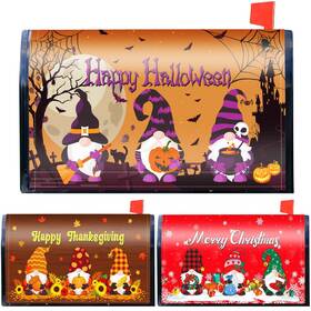 Oy-remerry-1458 Remerry 3 Pcs Halloween Mailbox Covers Waterproof Magnetic Standard Size 18 X 21 Inch