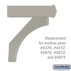 4877nic Replacement Mailbox Salsburyindustries Kit Post Nickel Deluxe 1 Arm