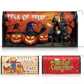Env-resholder-59702 Resholder 3 Pcs Seasonal Magnetic Mailbox Covers 18x21inch Mail Box Cover Standard Size