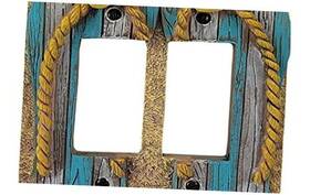 Rivers Edge Products 643323921630 Beach Electrical Cover Plate Double -