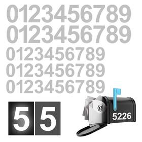 Rixfoma 195893878017 Reflective Mailbox Numbers For Outside - 50 Pieces 3 And 4 Inches White