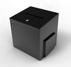 Rnt10918-black Fixturedisplays Metal Donation Box 816048024041