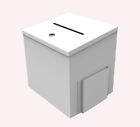 Rnt10918-wt Fixturedisplays Metal Donation Box 816048024034