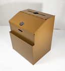 Rnt11118-copper Fixturedisplays Metal Donation Box Suggestion Charity Key Fund 816048021606