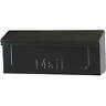 Rohylbgbjz General Townhouse Horizontal Galvanized Steel Black Wall Mount Mailbox