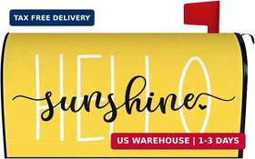 Roszwtit 1d5u07dff0112wctveym Spring Summer Mailbox Cover 21x18 Inch Hello Sunshine Yellow Post Letter Box Co