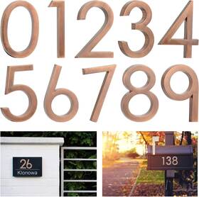 Rquna 762715807878 4 Inch 20 Pack 0-9 Self Adhesive Mailbox Numbers Door Address Number Stickers For O