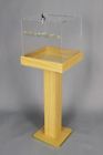 Rtn14300 Fixturedisplays Wood Acrylic Large Floor Standing Tithing Box 816048022085