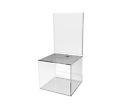 Rtn19240 Fixturedisplays Acrylic Ballot Box Header Clear 816048025741