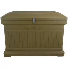 Rts Home Accents 445020949961 Parcelwirx Oak Horizontal Lockable Package Delivery Box