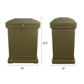 550200420a5481 Rts Home Accents Parcel Drop Box 33.5 Inch H X 24 W Vertical Lockable Plastic Oak