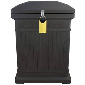 550200420a7981 Rts Home Accents Parcel Drop Box Vertical Lockable In Graphite With Smart Lock