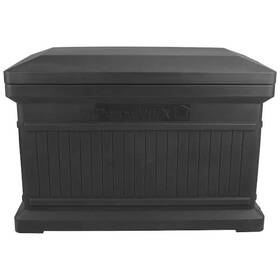 Rts Home Accents 627606003923 Parcelwirx Black Horizontal Floor/wall Mounting Lift-off Lid
