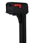 Rubbermaid Black Plastic Large Mailbox Post Under Slot Tray Opening Rear Back Door 642893713218 046462028749