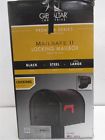 8756c Rural Gibraltar Mailbox Ii Locking Black Mailsafe Post-mount