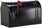 2c-blk Rural Satin Large Black Fulton Mailbox Galvanized Steel