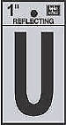 Rv-15-u Prod Co Black Reflective Adhesive Vinyl Letter Silver 084100003932