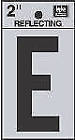 Rv-25-e Prod Co Black Adhesive Reflective Vinyl Letter Silver 084100004175