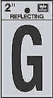 Rv-25-g Prod Co Black Adhesive Reflective Vinyl Letter Silver 084100004199
