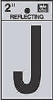 Rv-25-j Prod Co Black Adhesive Reflective Vinyl Letter Silver 084100004229