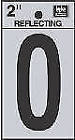 Rv-25-o Prod Co Black Adhesive Reflective Vinyl Letter 084100006032