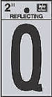 Rv-25-q Prod Co Black Adhesive Reflective Vinyl Letter Silver 084100004281