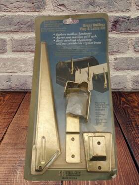 Bhk-1 S-c Steel City Corporation Brass Mailbox Flag And Latch Kit