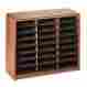 73555711103 Saf7111mo Saf-7111mo Safco Steel Fiberboard Literature Sorter 24 Sections Oak