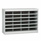 Saf9211grr Safco Fiberboard Gray Stor - 24 Sections Sorter Steel