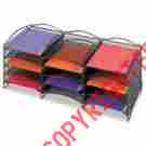 Saf-9430bl Saf9430bl Safco Onyx Steel Mesh Lliterature Sorter 12 Compartments Black