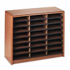 Saf7111mo Safco 24 Steel Literature Sections Sorter Fiberboard Oak