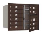 3706d-10zfp Salsbury 2in Industries Bz Horiz Fl 10dr Mailbox Prvt 23-1