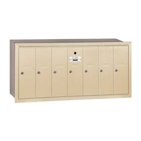 3507sru Salsbury Industries Vertical Mailbox - 7 Doors Sandstone Recessed Mounted Usps Access