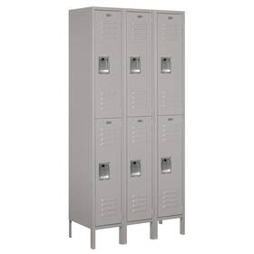 62365gy-u Salsbury Industries 12 Inch Wide Double Tier Standard Metal Locker - 3 6 Feet High 15 Inches