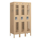71358tn-u Salsbury Industries 1 Tier Vented Locker 36inch.wx66inch.hx18inch.d 3 Door