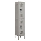 72155gy-u Salsbury Industries 2 Tier Vented Locker 12inch.wx66inch.hx15inch.d Door