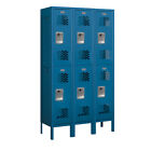 72352bl-u Salsbury Industries 2 Tier Vented Locker 36inch.wx66inch.hx12inch.d 6 Door