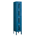 74152bl-u Salsbury Industries 4 Tier Vented Locker 12inch.wx66inch.hx12inch.d Door