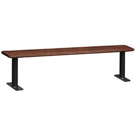 77787drk Salsbury Industries Wood Locker Bench - 84 Inches Dark Finish