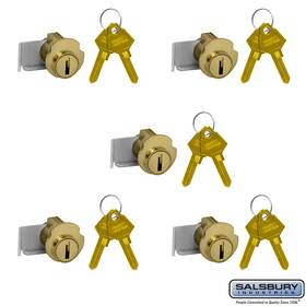 Lock-5 Salsbury Industries 820996628138 2190-5 Lock For Americana Mailbox Door 2 Keys Per Pack