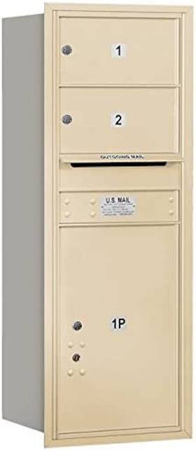 W9y-sia-3706s-04afu Salsbury Industries 3712s-02sru 4c Horizontal Mailbox Sandstone