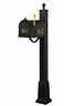 Scb1015dxbr-spk710-wrb3-blk-lb998 Special Lite Products Berkshire Curbside Locking Mailbox With 092776131590