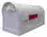 Scf-1003wh Special Lite Products Floral Post Mounted Mailbox With Rain Overhang 190689988147