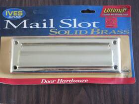 Schlage 044074564204 Inch Ives Solid Brass Mail Slot New/old Stock Sealed