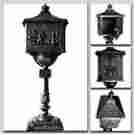 Sd4u54509640640 Aluminum Mail Cast Mailbox Box Decor Postal Metal Vertical Pedestal Post 803173458186