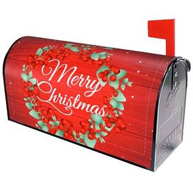 Sec-666 744316682801 Magnetic Mailbox Cover Christmas Letter Box Covers Mail Post Wraps Winter