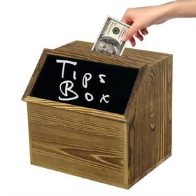 Sehauseu 762949255599 Wood Suggestion Boxacrylic Chalkboard For Writing With Markersdonation Box Ti