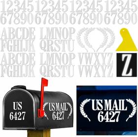 Seloom 313099894802 2 Inch Reflective Mailbox Numbers Letters Stickers For Outside Self Adhesive