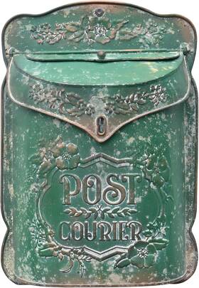 Sjha1549 Senjchicwd Vintage Wall Mount Mailbox For Outside Metal Decor Mailboxes Antique Style Nosta