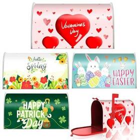 Gjw799 Senonapo 4 Pcs Valentines Day Mailbox Covers Magnetic Standard Size 18 X 21 Inch